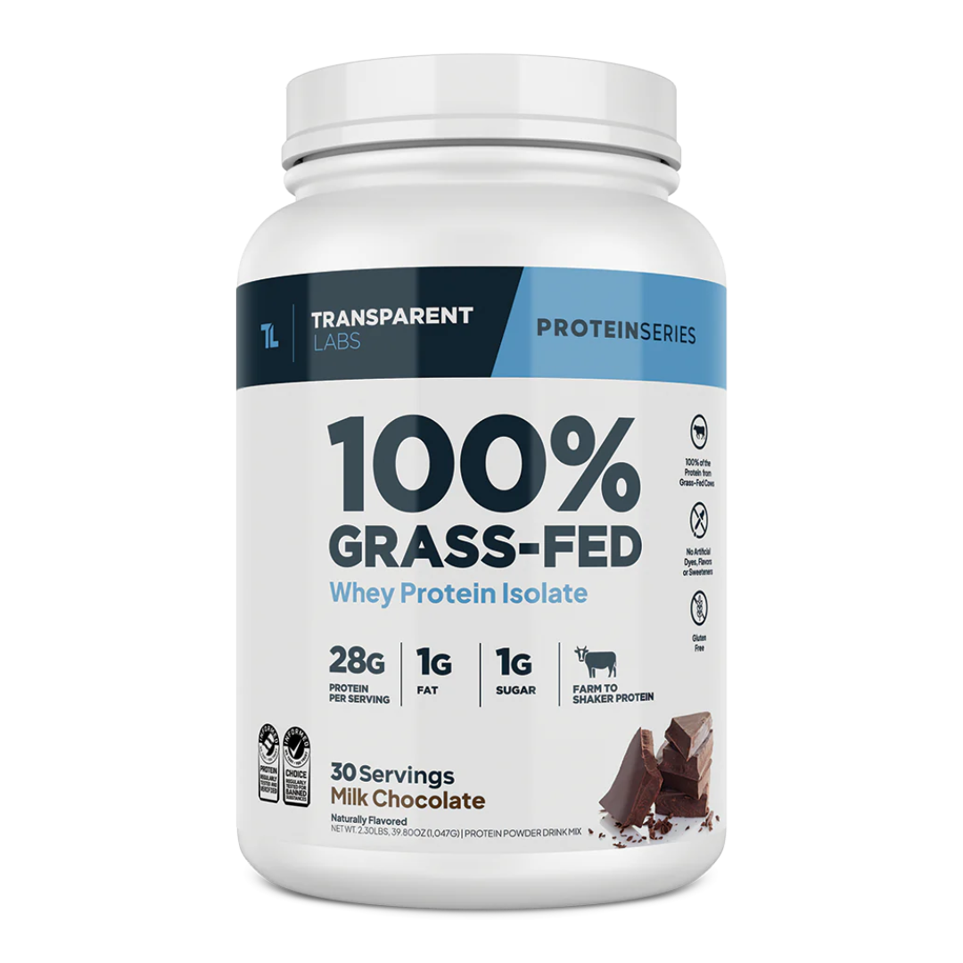 Transparent Labs 100% Grass Fed Whey Protein Isolate